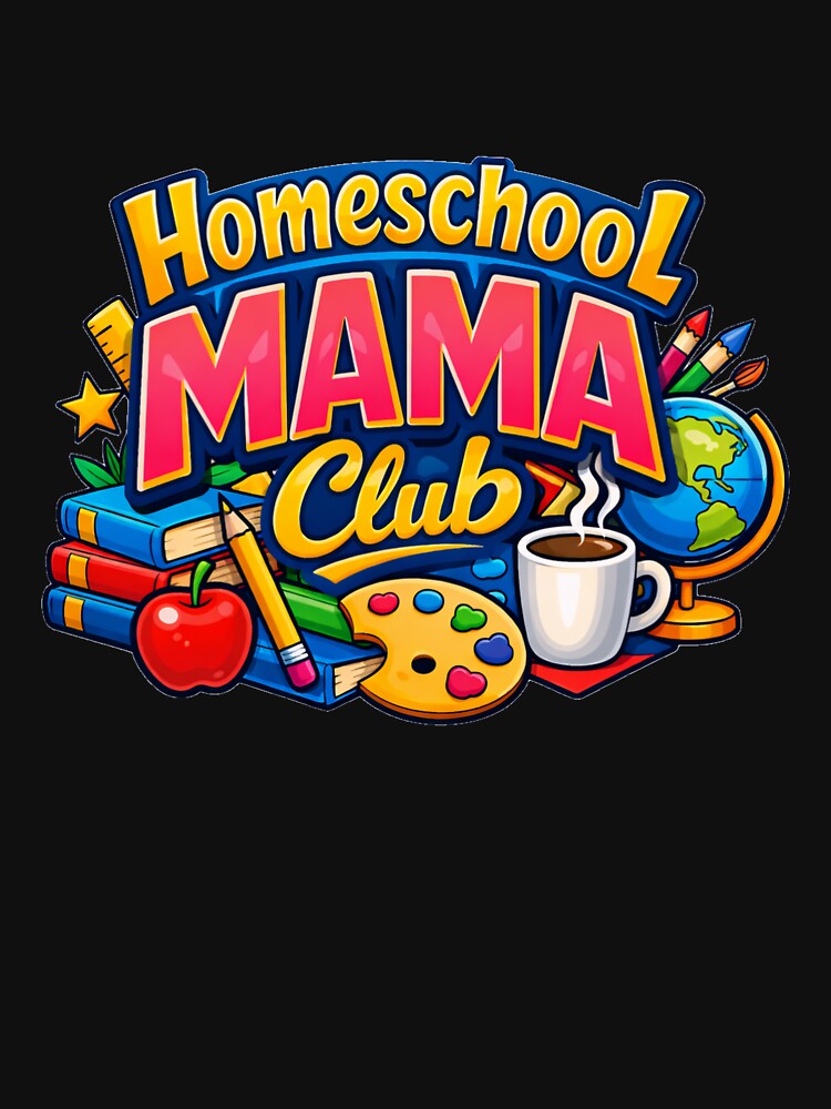 Retro Homeschool Mama Club Back To School by DeliaDesignsCo