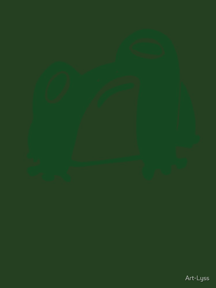 Dark Green Melancholy Frog by Art-Lyss