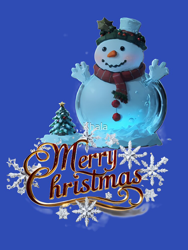 Merry Christmas Snowman by Khala