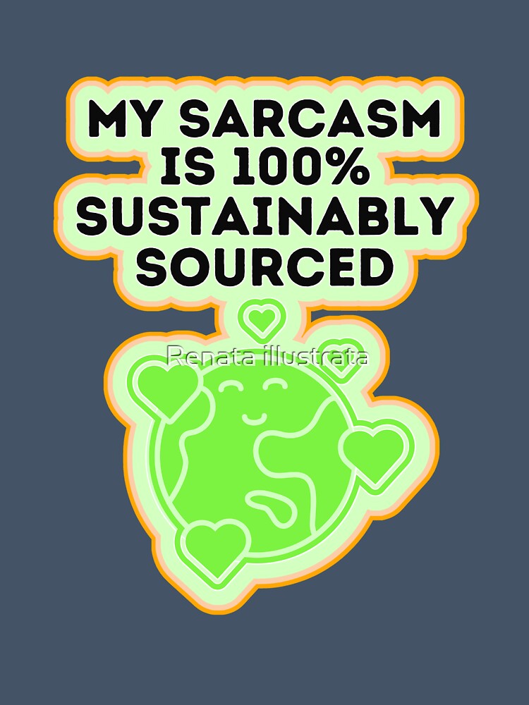 Sarcasm 70s Style Sarcastic Person by Renata illustrata