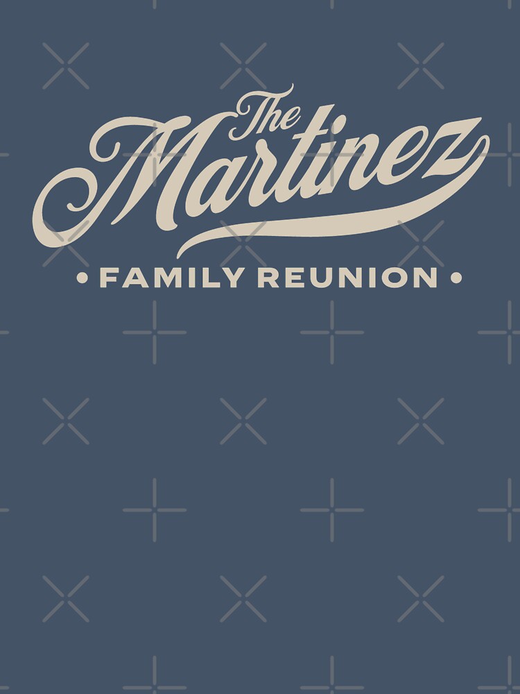 Cool Vintage Family Name Crest Family Reunion Martinez by CattlettArt