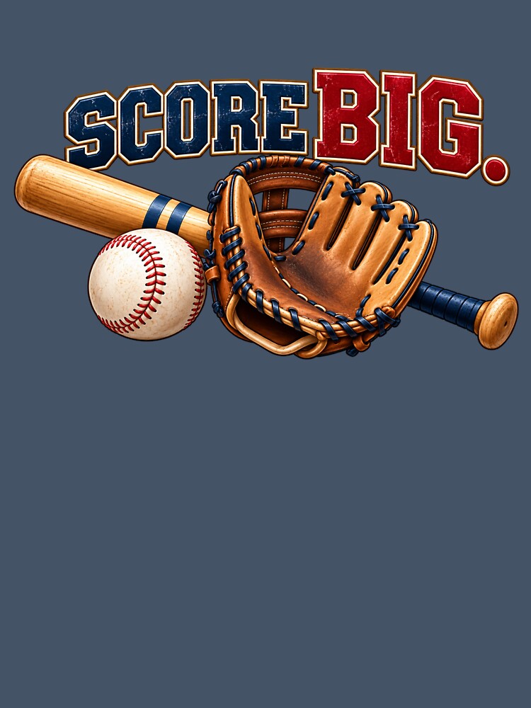 Score Big – Motivational Baseball Design by HO•Designs