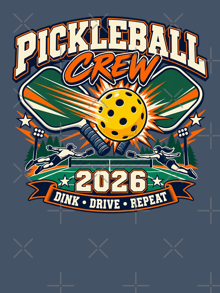 Pickleball Crew 2026 – Dink Drive Repeat Vintage Sports Design by Concrete Coffee Studio