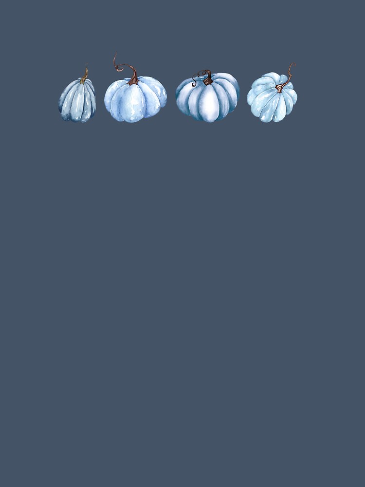 Blue whimsical pumpkins by MissBHunny