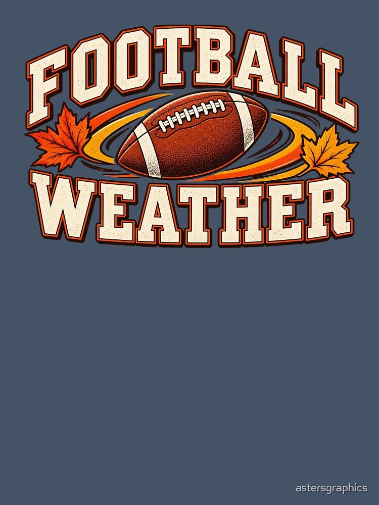Football Weather – Vintage Fall Football Graphic by astersgraphics