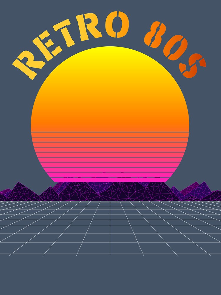 Retro 80s Vintage Sunset by vladocar