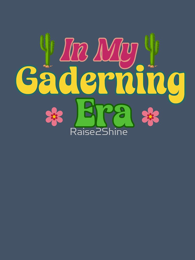 In My Gardening Era with Retro Floral Cactus Plants Groovy Design by Raise2Shine