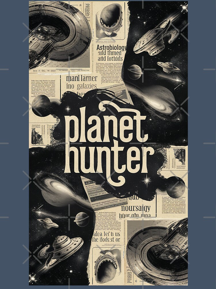Planet Hunter Vintage Astrology Nerd Gift Astrologist Art Gift by Back2Collage