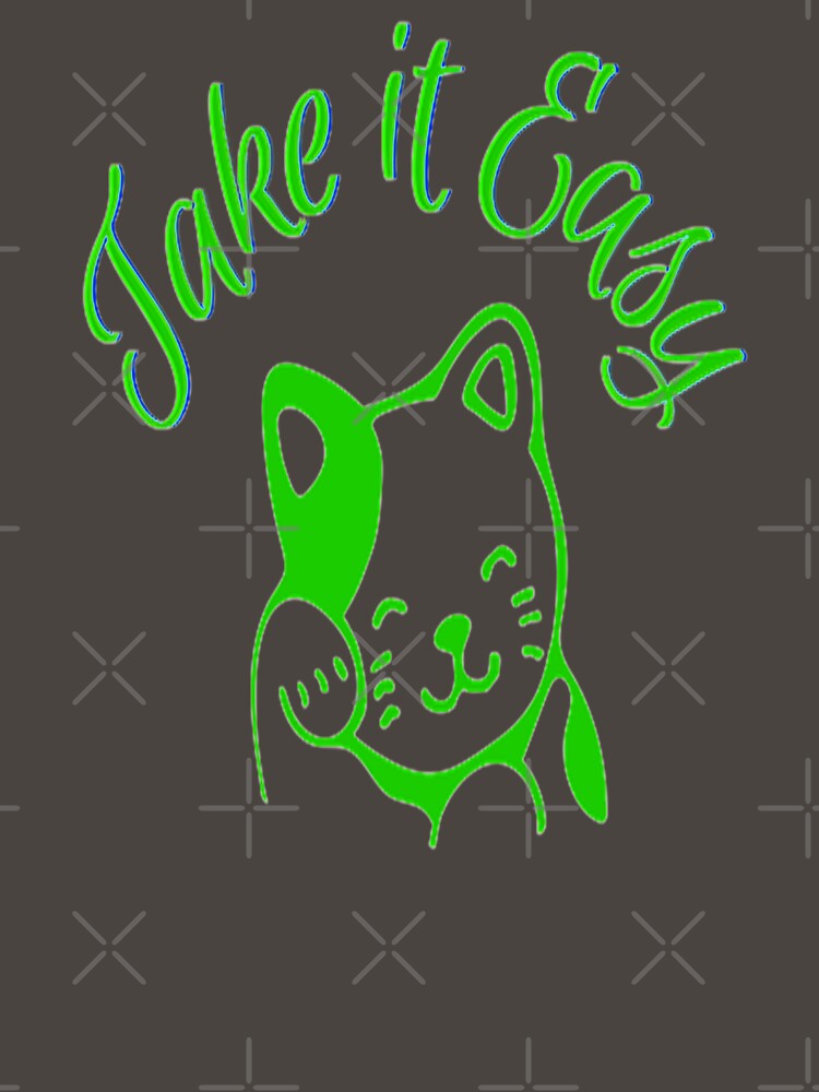 Take It Easy, NR 3, Words, Illustration Abstracto, Motivational Quotes by Adri Barnard