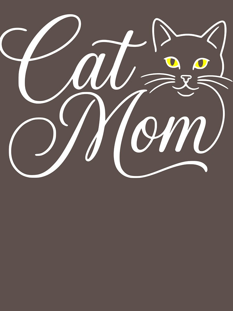Cat Mom Minimalist Line Style - Elegant T by LZenDesigns