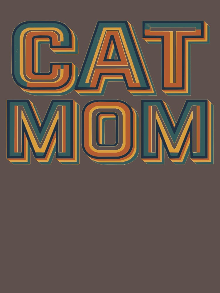 Retro Cat Mom Classic T by LZenDesigns