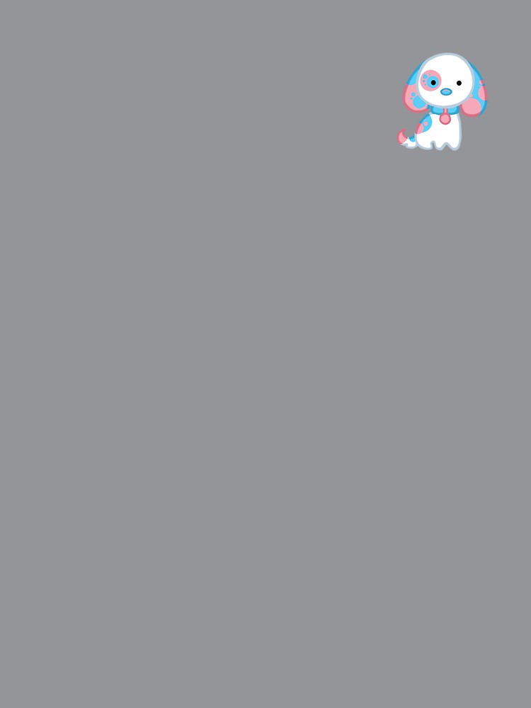 Subtle Pink and Blue Pup by cpiet