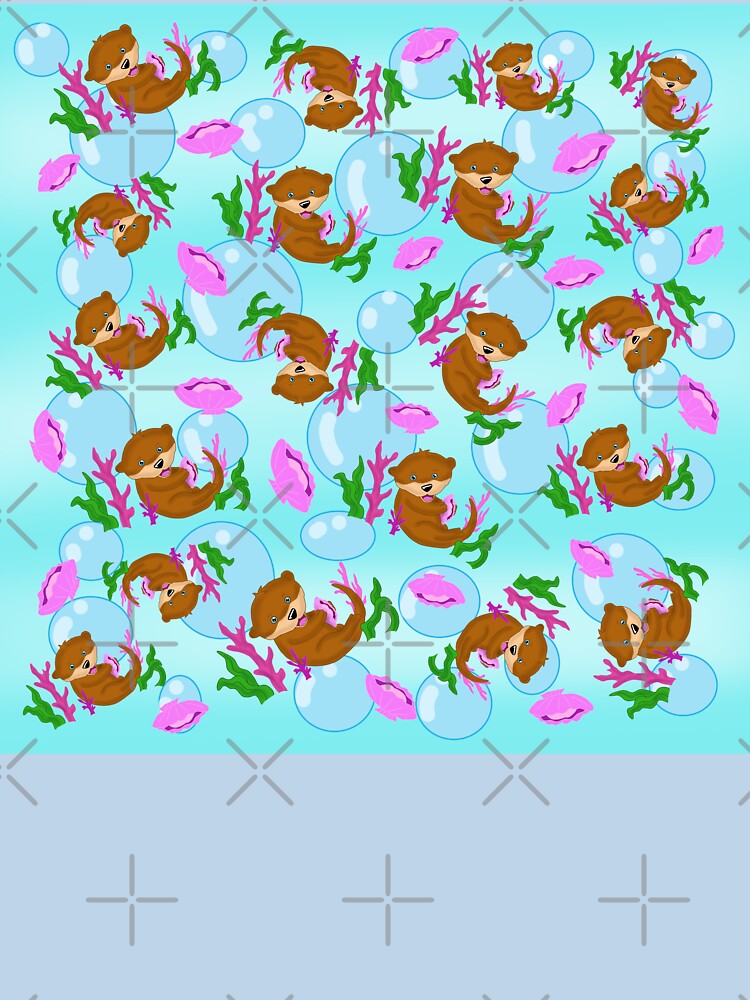 Cute sea otter pattern by KatyChristoff
