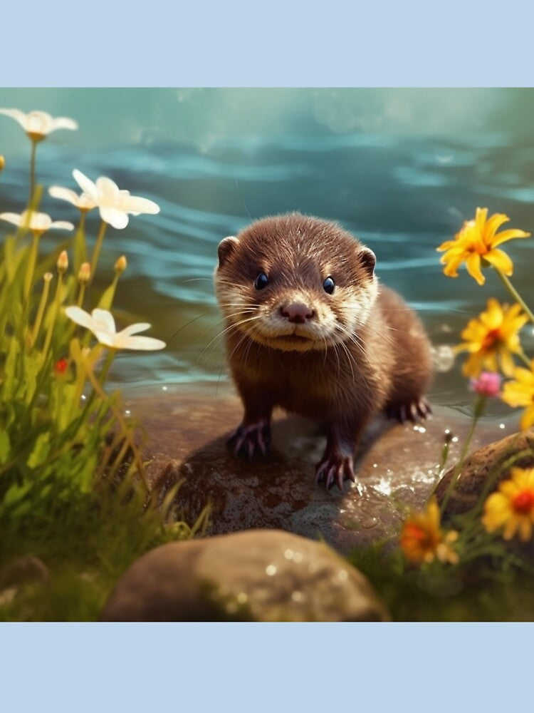 Cute Sea Otter - Cute Baby Animals by baby-animal-art