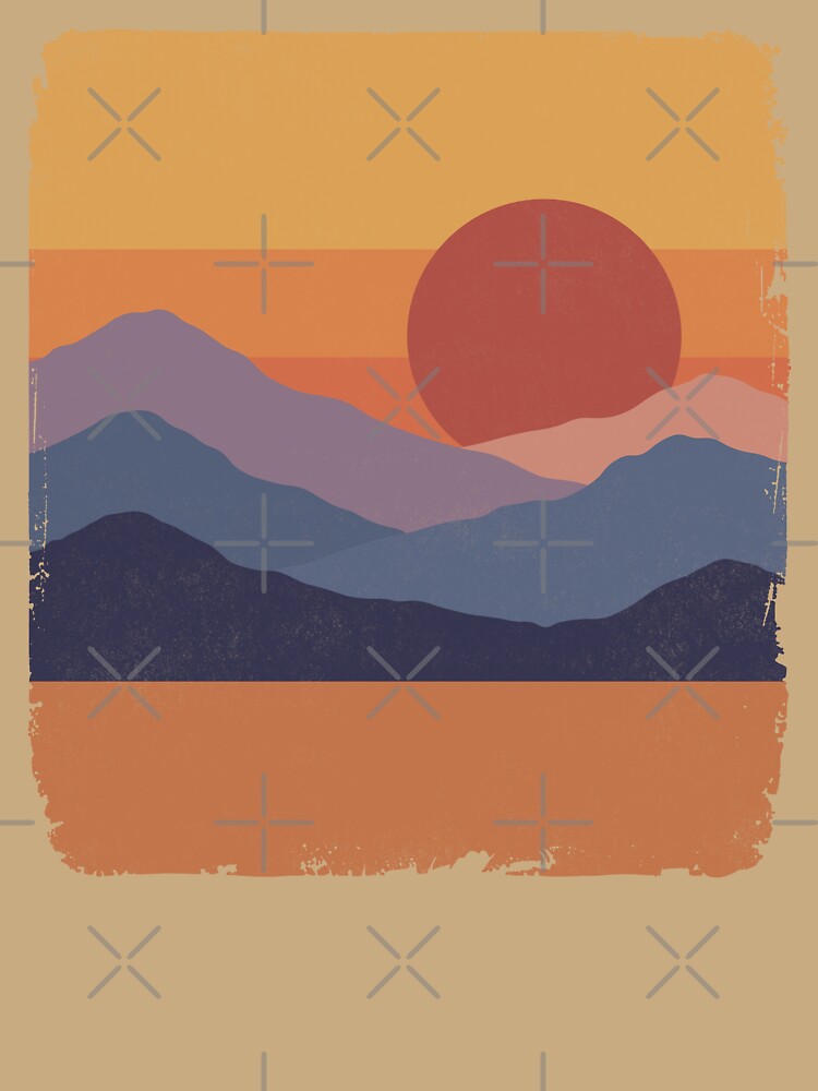Mountain Sunset Vintage. #2 by EunsooLee