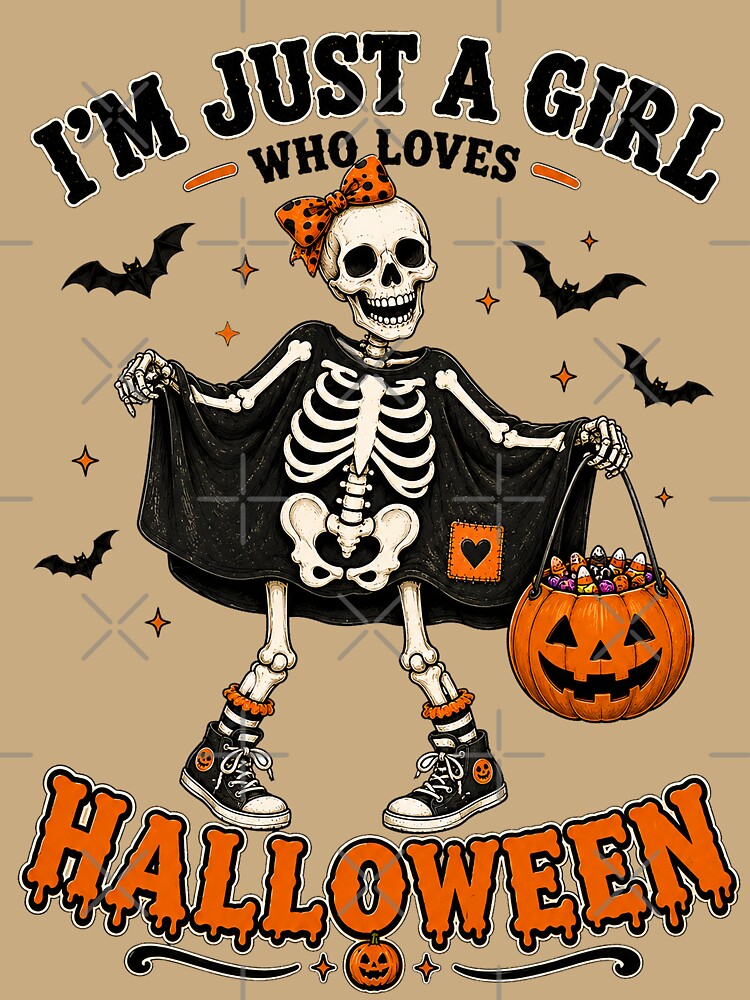 ⭐ CRYPT OR TREAT COLLECTION - SKELETON IN COSTUME - GIRL by WheelieGdArt