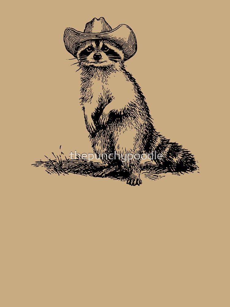 Western Cowboy Raccoon by thepunchypoodle