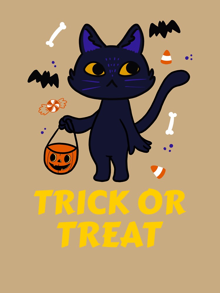 TRICK OR TREAT BLACK CAT by JamiesLocker
