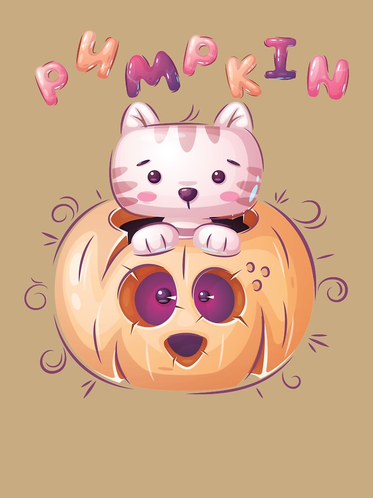 Halloween Pumpkin Kitty by ZodesignArt