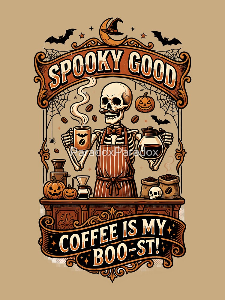 Coffee is my boo-st! - Halloween for baristas and coffee lovers by ParadoxParadox