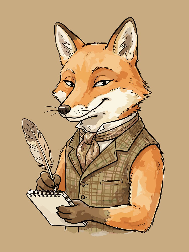 Vintage Dark Academia: Tweed Vest Fox by bapupa