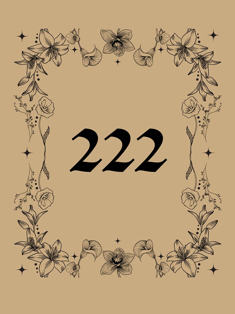 Angel Numbers 222 Floral by MystiqueButique