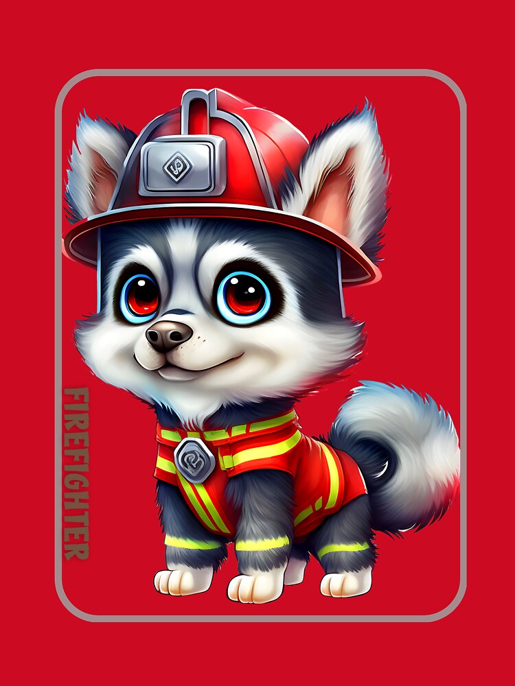 Firefighter, husky lover by HarriPaloma