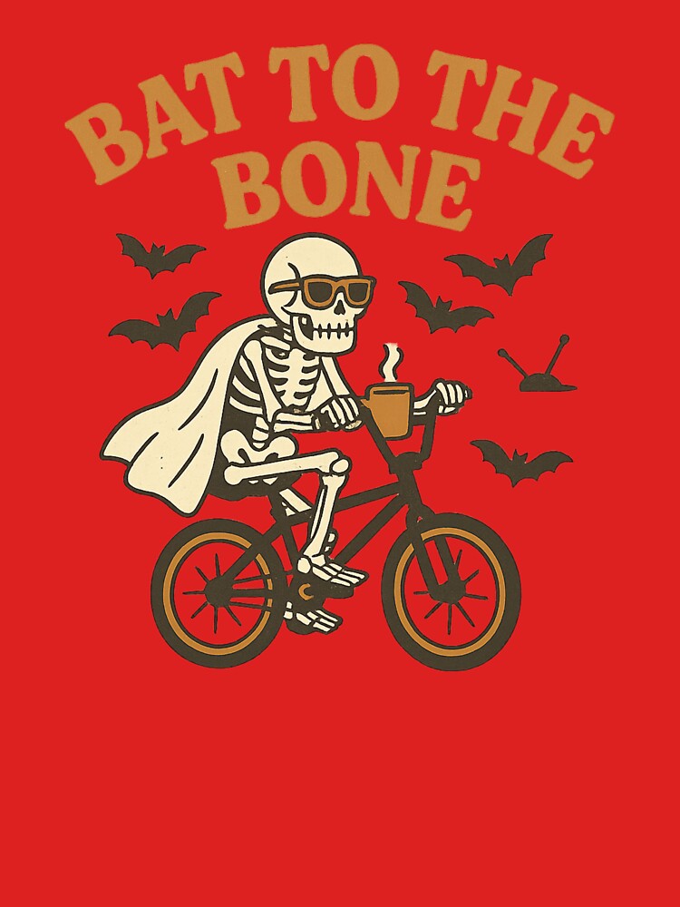 Bat to the Bone – Cool Skeleton Halloween Bike Design by DesignsByTaina