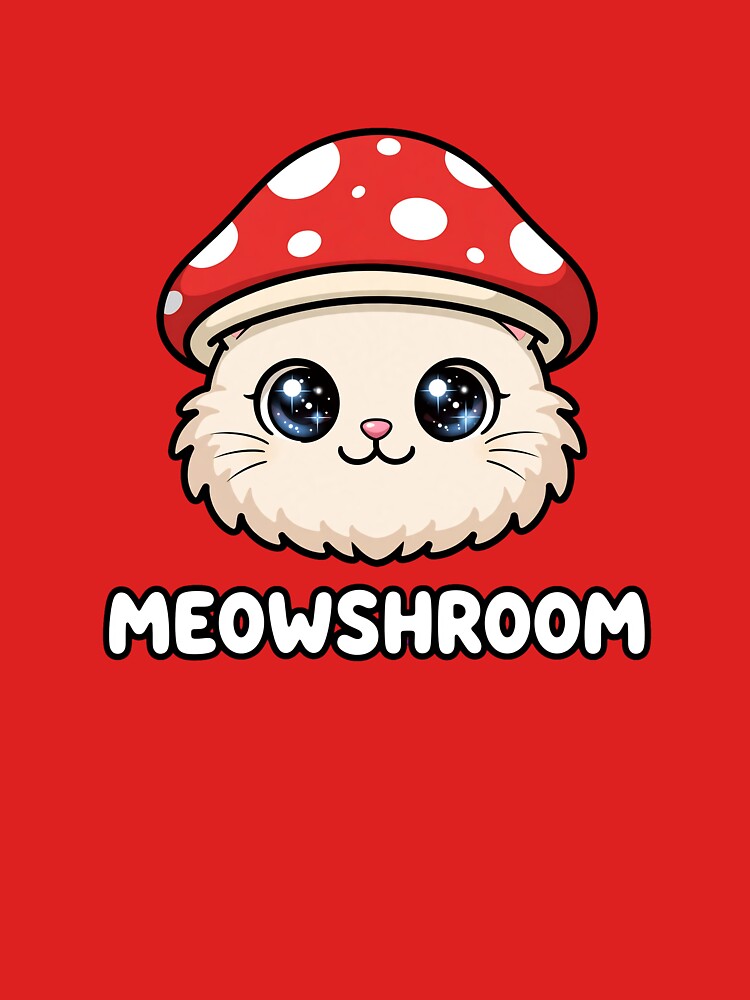 Meowshroom Cat Mushroom Funny Cat Lover Design by ItsTheBeaz