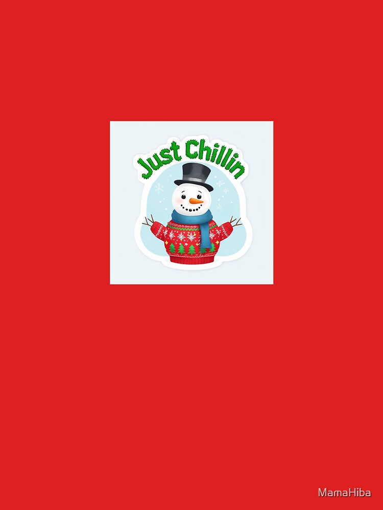 Snowman is Just Chillin by MamaHiba