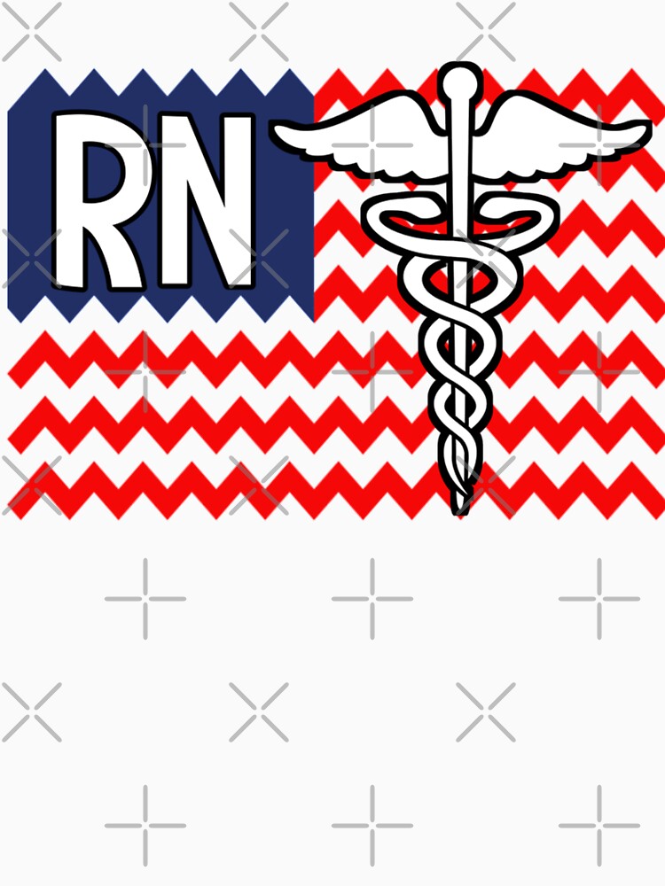 RN Chevron Registered Nurse American Flag by tiffanator606