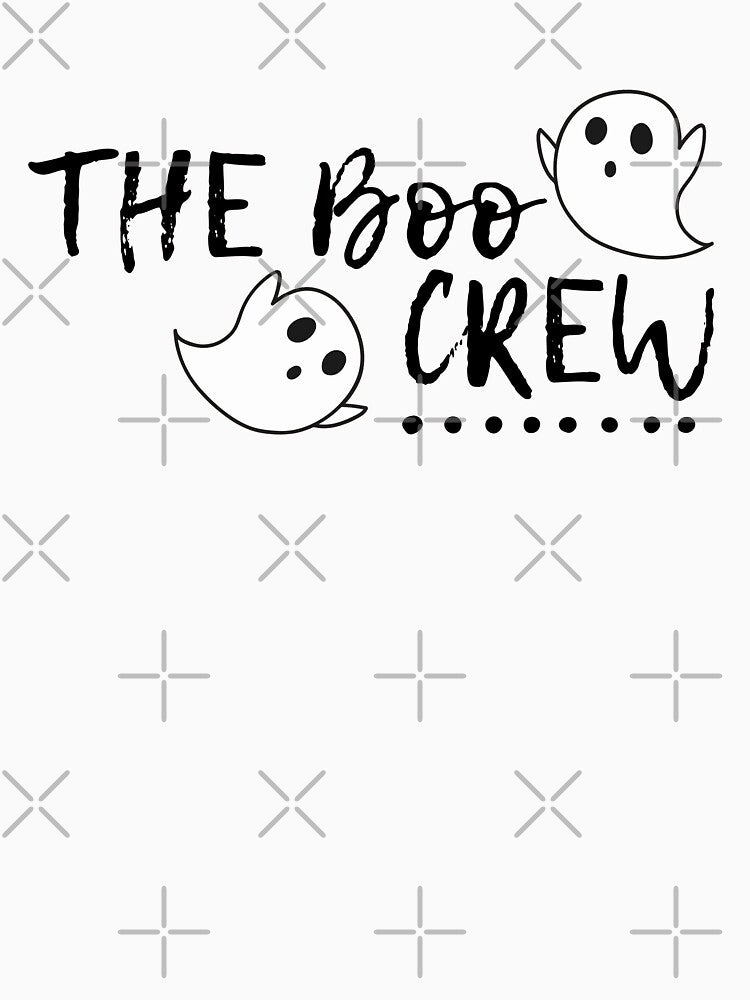 The boo crew text letter minimalist by Created by Aia