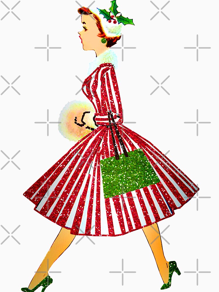 vintage christmas lady by Gossip Rag
