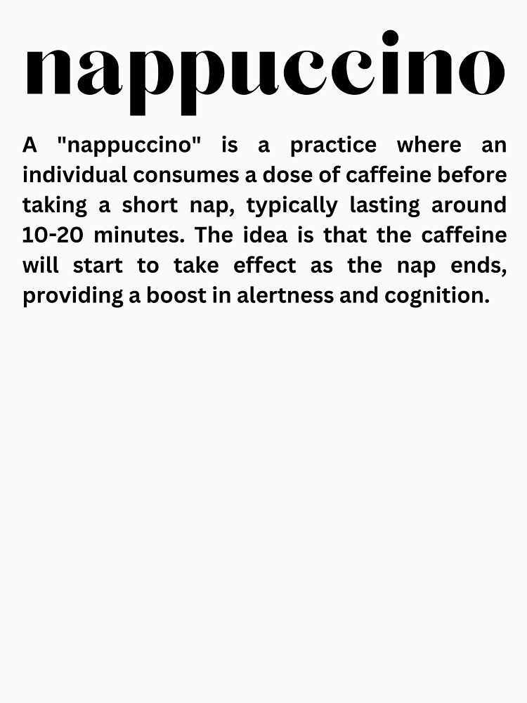 Nappuccino Meaning Design, Coffee before sleep by JeSuisAgnes