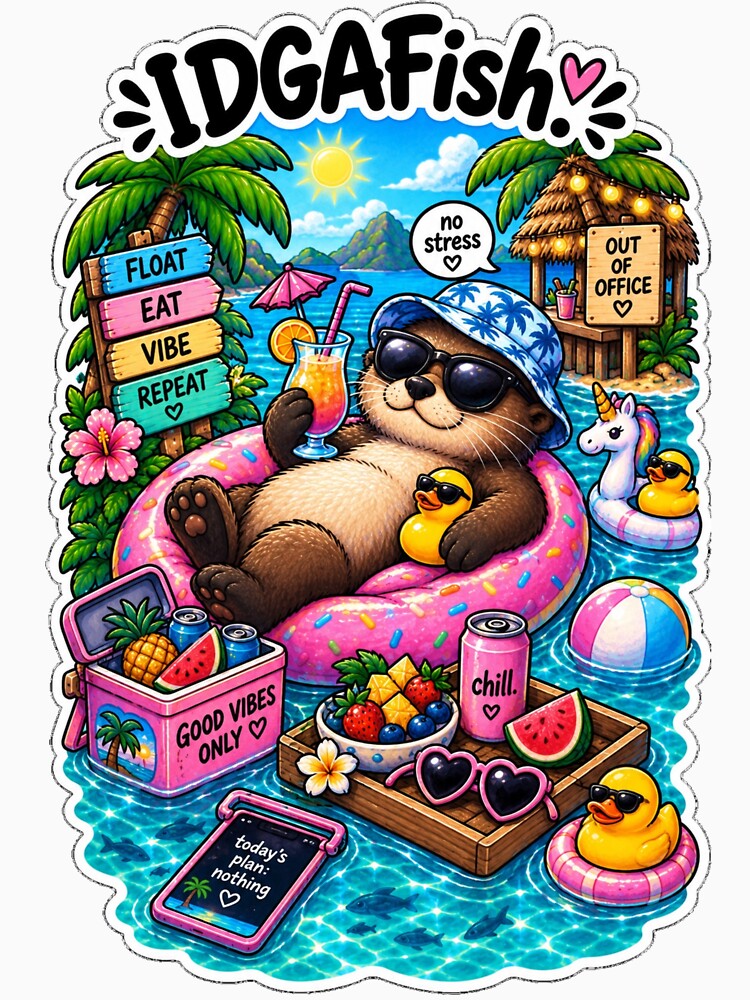 IDGAFish Summer Otter by FlowEmergency