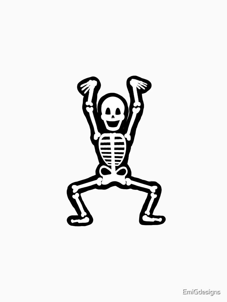 Dancing Skeleton Illustration by EmiGdesigns
