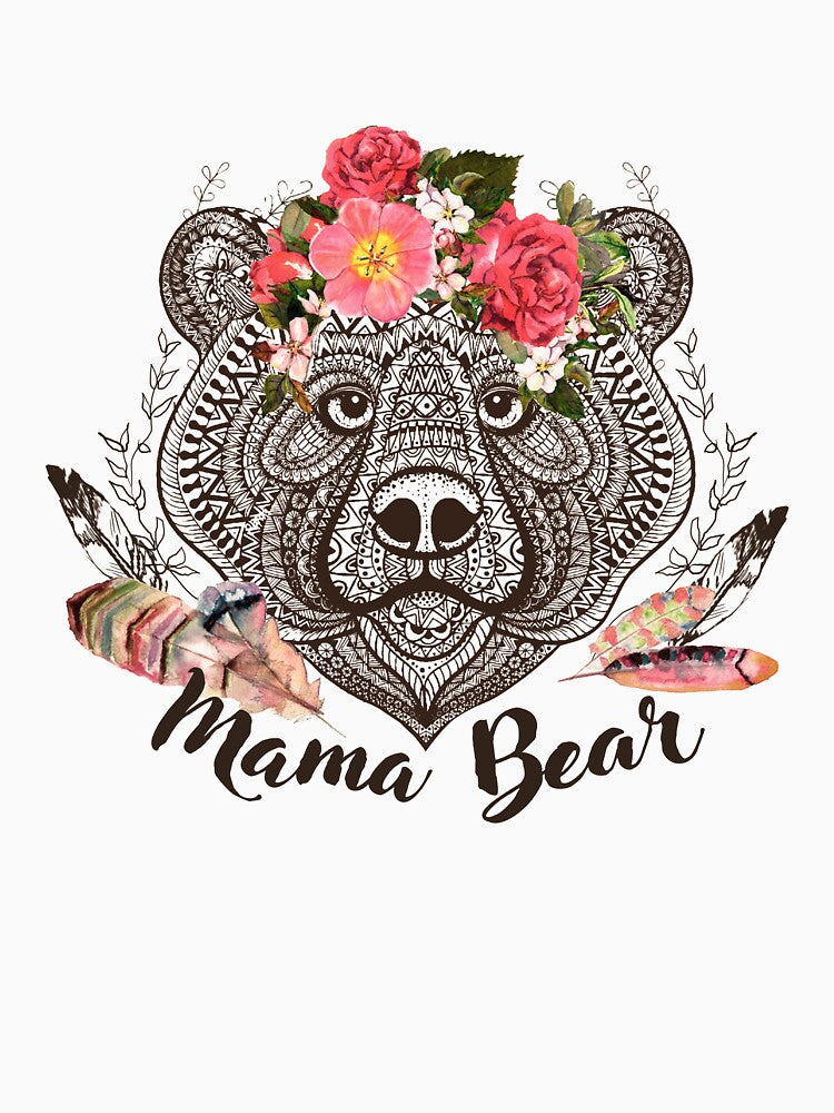 Bear Mama Mountains Calling Design by GraphicRhythm