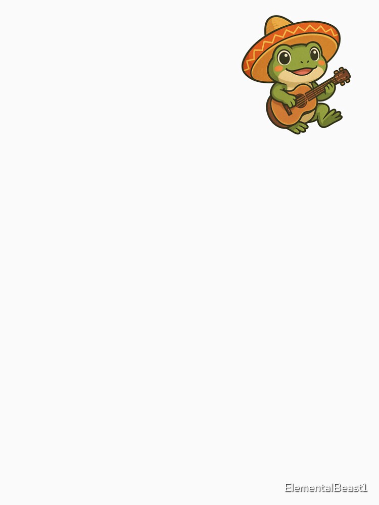Sombrero Frog Sticker – Cute Anime Frog Playing Guitar by ElementalBeast1