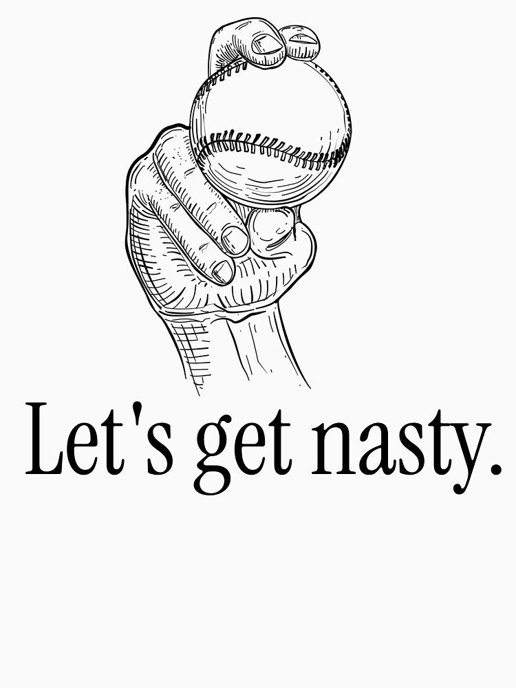 Let's Get Nasty baseball pitching grip by The Sporty Nerd