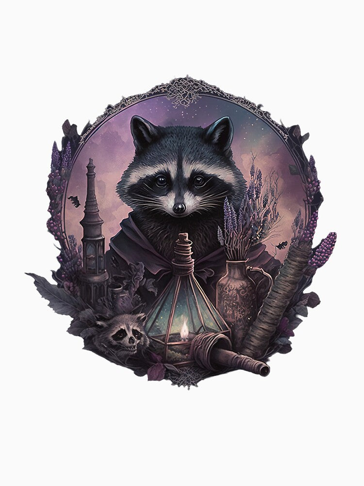 Alchemist Raccoon - Magic and Alchemy Come Together in This Fantasy Art by The-Sinister