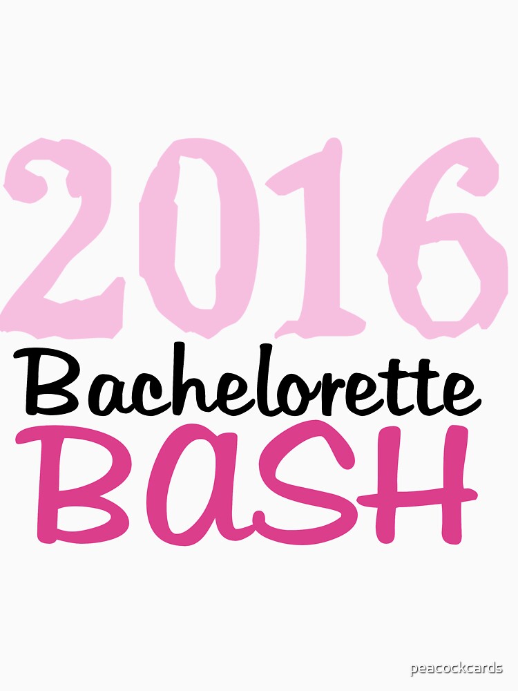 2016 Pink Bachelorette Bash by peacockcards
