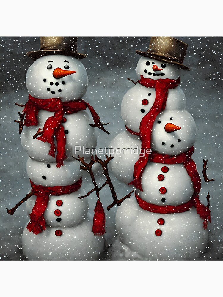Christmas Snowmen by Planetporridge