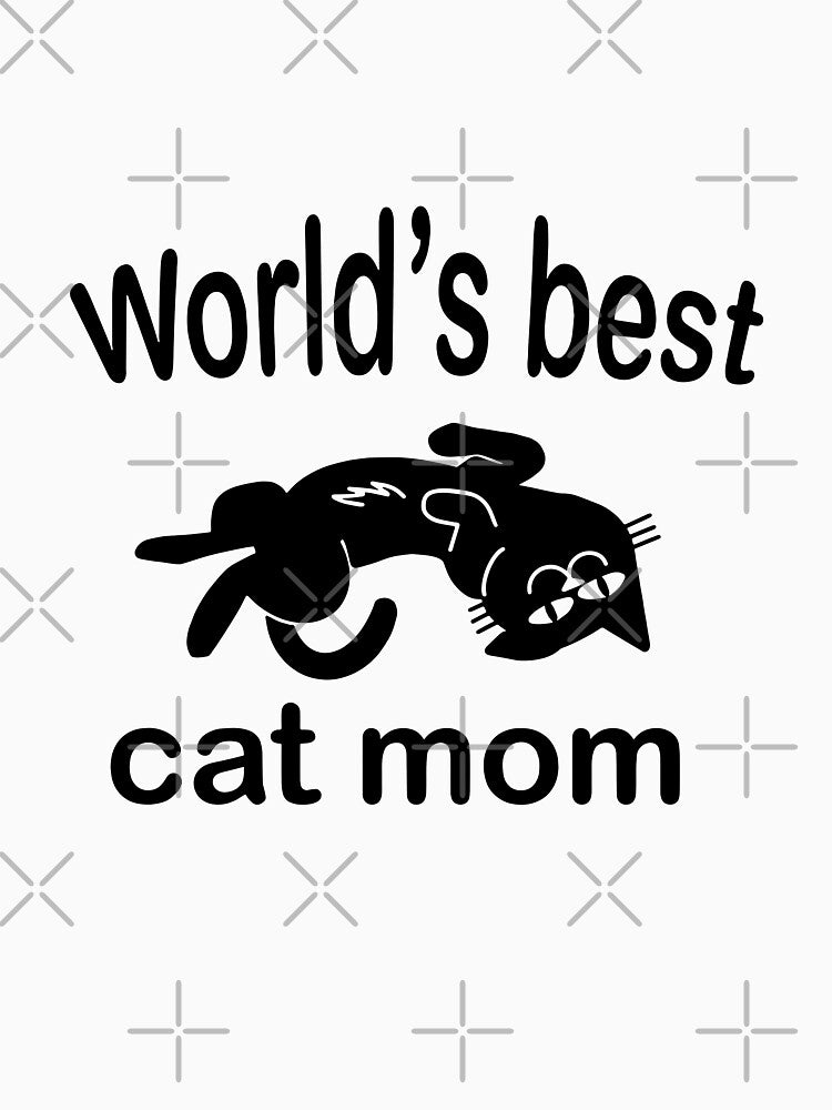 World’s best cat mom, Mommy cat, Funny cat lover v2 by pookkudesign