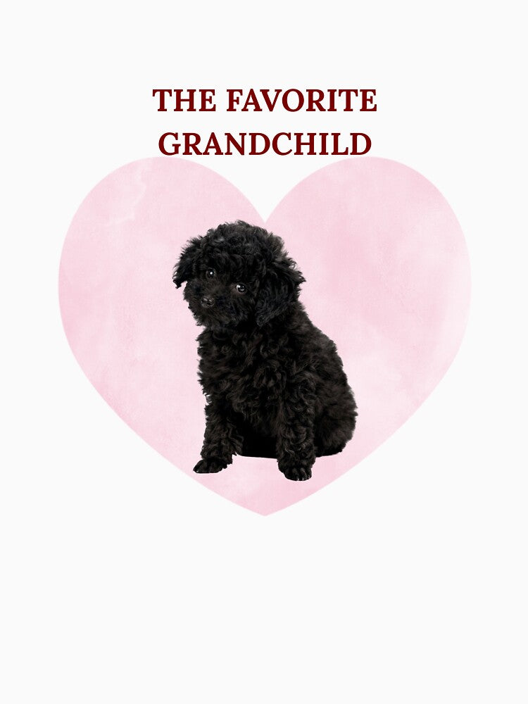 The Favorite Grandchild Funny Poodle Grandma Gift by chaos-and-curls