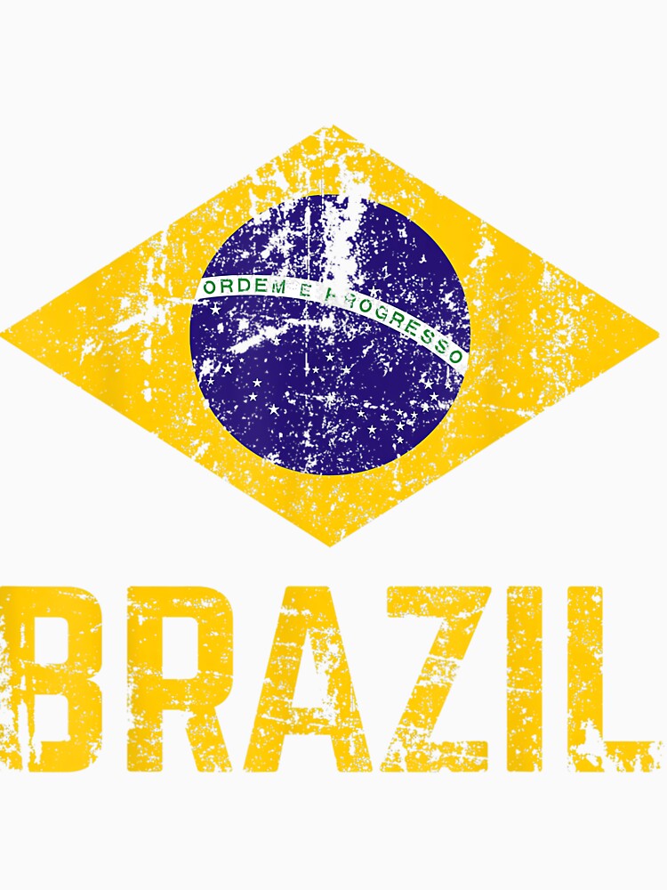 BRAZIL BRASIL Flag Vintage Distressed BRAZIL by knjisapueyesq