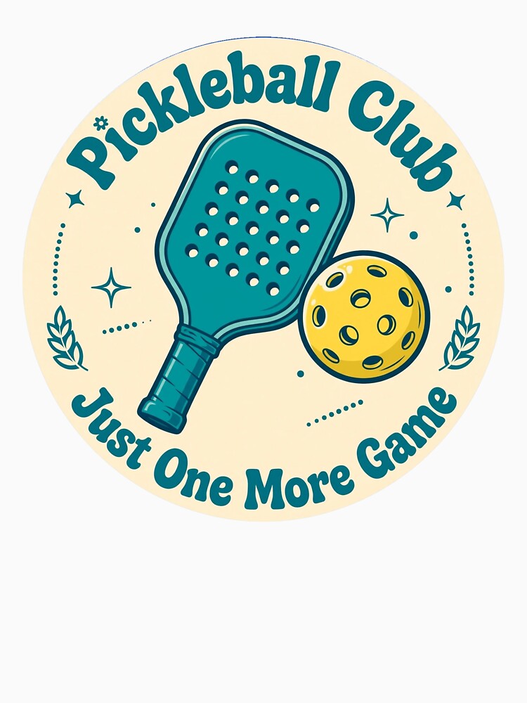 Just One More Game Pickleball Club Badge - Retro Pickleball Sticker - Funny Pickleball by Htkester1