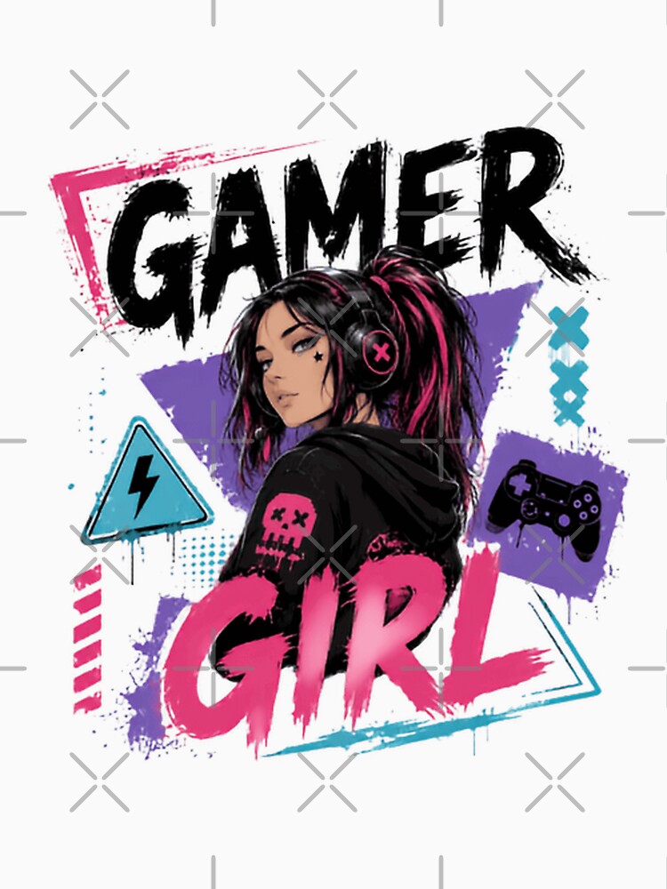 Gamer Girl Gaming Player Female by JonesFlora2025