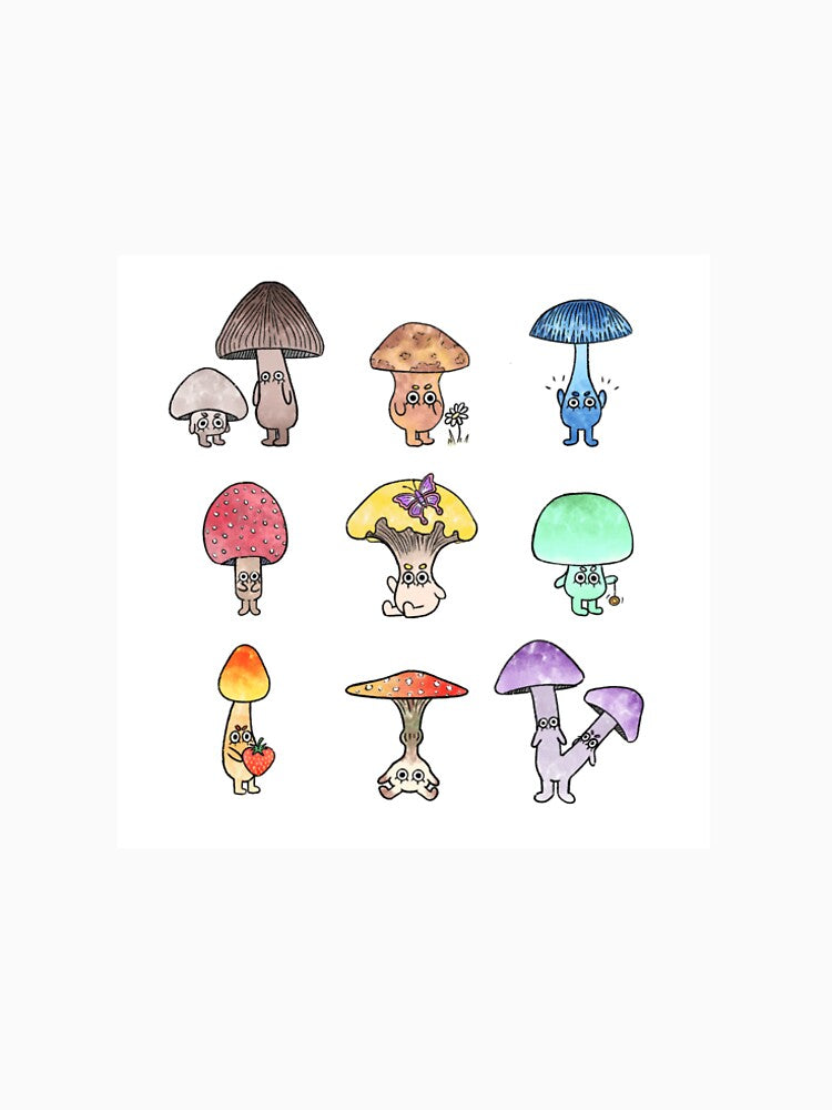 Grumpy Mushies by ChelseaJRay