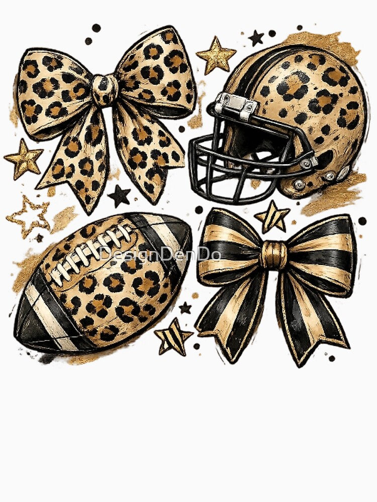Coquette Football Sticker, Football Gameday Coquette Bow, Touchdown Season Sticker, Football Touchdown Sticker, Preppy Football, Football Mom Sticker by DesignDenDo ⭐⭐⭐⭐⭐