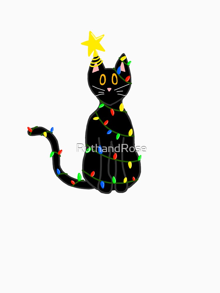 Christmas Decorations Cat by RuthandRose